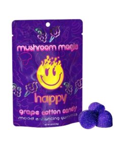 Grape Cotton Candy Happy Gummies